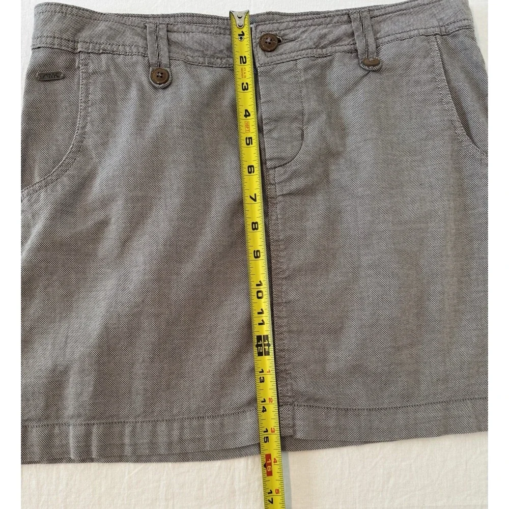 AMK Jackson Hole Wyoming‎ Short Skirt Lightweight Cotton Button Fly Size 2